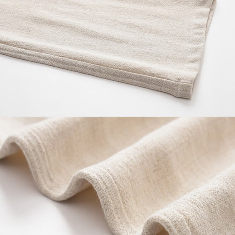 Pantaloni da uomo in lino con coulisse e tasche , Buddha Stones, primavera estate - image 10