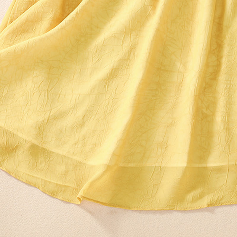 Buddha Stones Donna Fiore Ricamato Rana-Bottone Camicia Vestito Pantaloni Gamba Larga - image 11