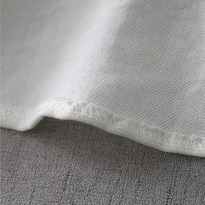 Camicia da donna a maniche lunghe con bottoni in tinta unita Buddha Stones - image 9