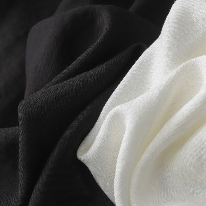 Camicia da donna a maniche lunghe con bottoni in tinta unita Buddha Stones - image 12