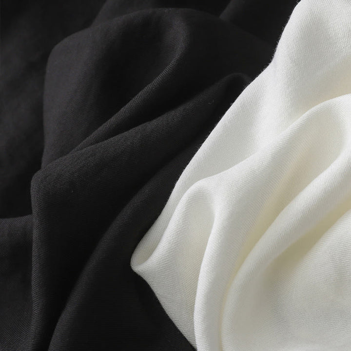 Camicia da donna a maniche lunghe con bottoni in tinta unita Buddha Stones - image 12