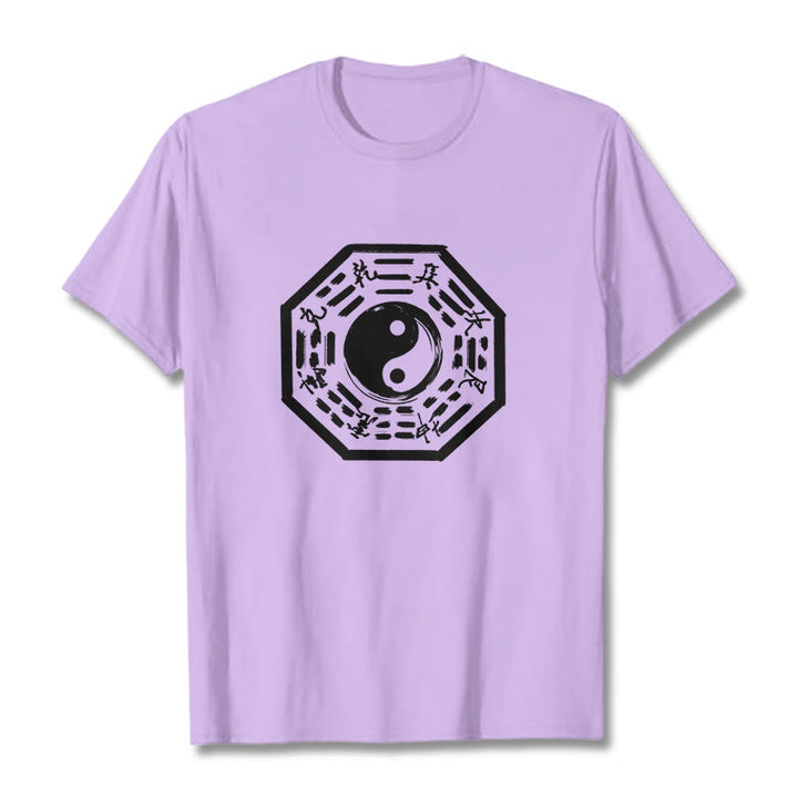 Maglietta in cotone con motivo Buddha Stones Ba Gua - Prugna - 2XL - image 16