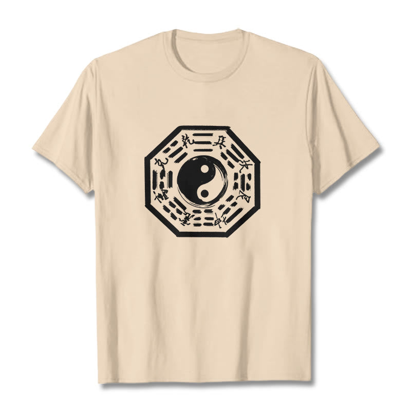 Maglietta in cotone con motivo Buddha Stones Ba Gua - Biscotto - 2XL - image 12