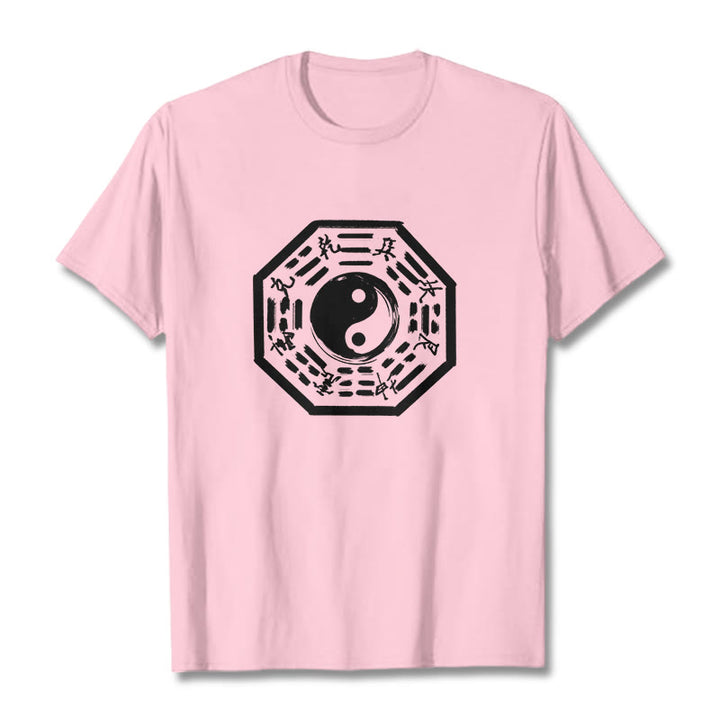 Maglietta in cotone con motivo Buddha Stones Ba Gua - Rosa chiaro - 2XL - image 18