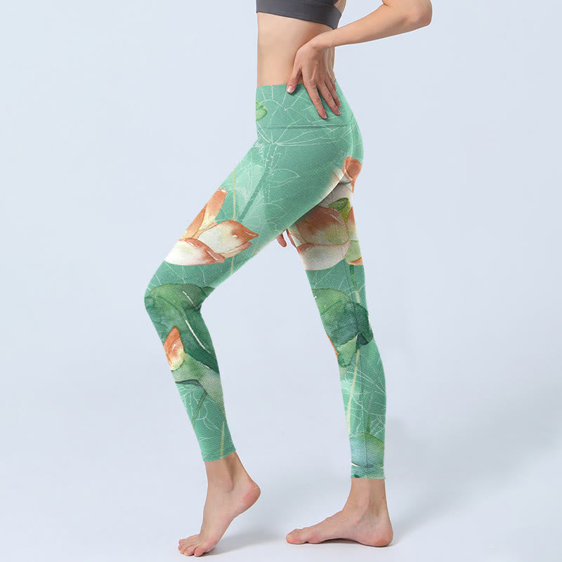 Leggings da palestra con stampa di Buddha Stones, pantaloni da yoga da donna - image 3