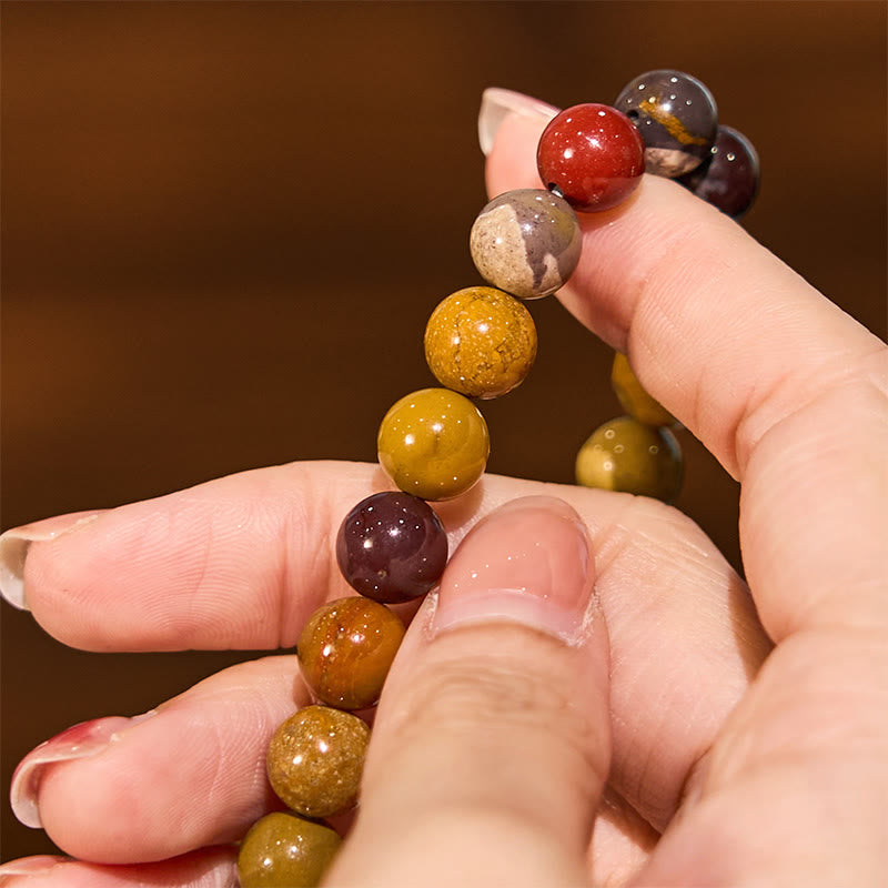 Braccialetto di crescita emozionale Buddha Stones Mookaite
