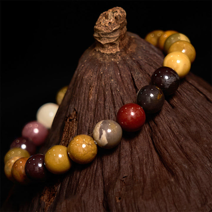 Braccialetto di crescita emozionale Buddha Stones Mookaite