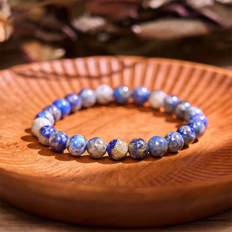 Braccialetto positivo per la cura di sé in pietra Buddha Lazurite