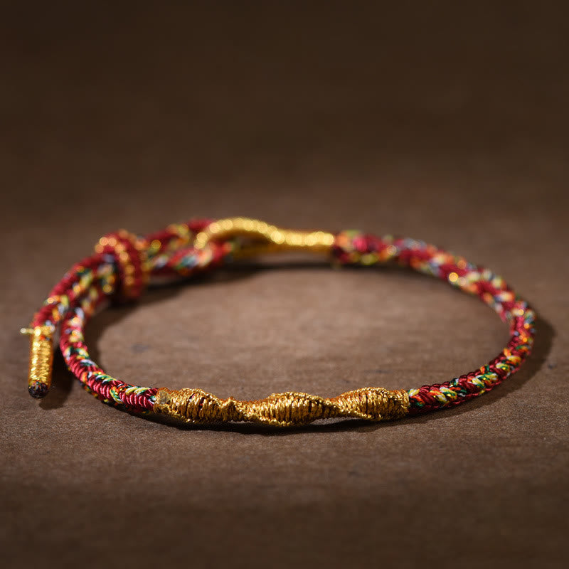 Braccialetto in corda intrecciata con Buddha Stones, fatto a mano, zodiaco cinese, Buddha natale, fortuna e forza