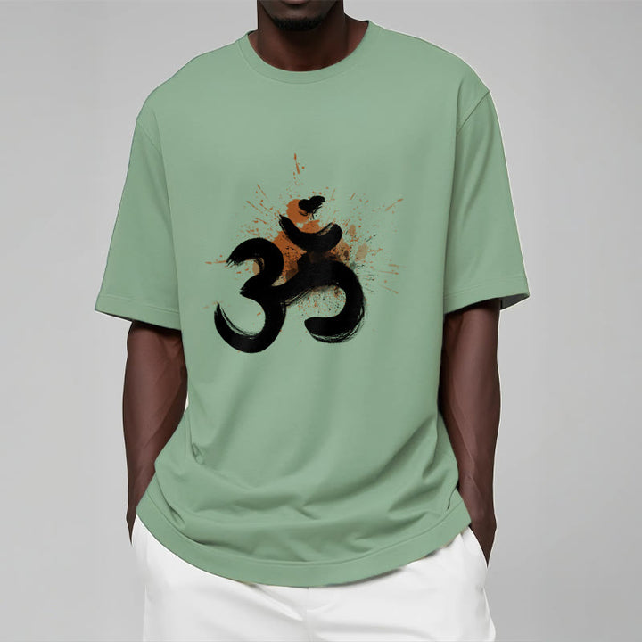 Maglietta in cotone con disegno sanscrito Buddha Stones OM - image 19