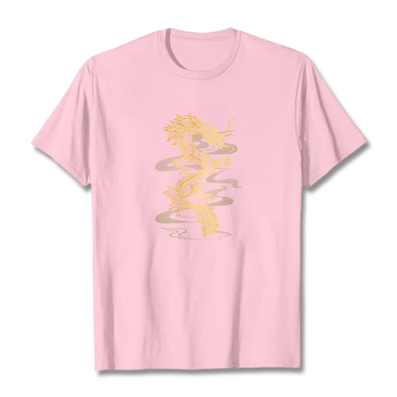 Maglietta in cotone con motivo Buddha Stones Golden Dragon - Rosa chiaro - 2XL - image 19