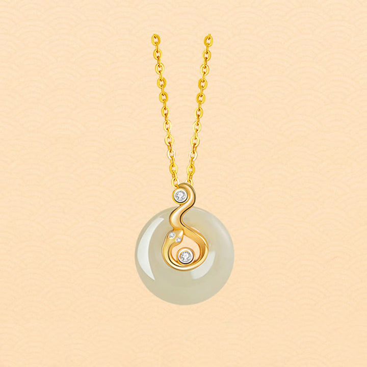 Buddha Stones Zodiaco cinese Giada Hetian Argento Sterling 925 Collana con ciondolo Abbondanza - image 19