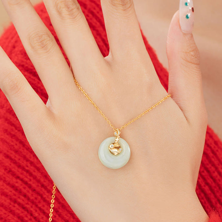 Buddha Stones Zodiaco cinese Giada Hetian Argento Sterling 925 Collana con ciondolo Abbondanza - image 15