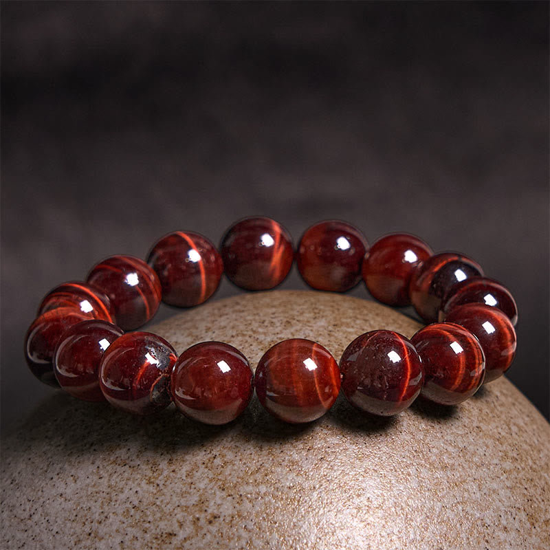 Buddha Stones Bracciale con perle curative in occhio di tigre naturale - image 22