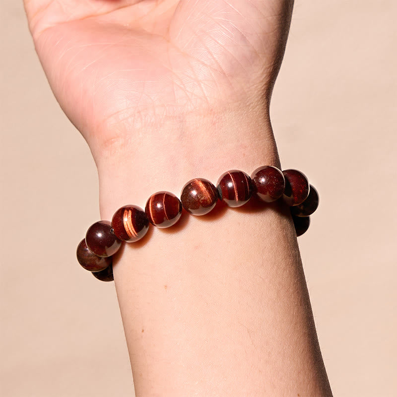 Buddha Stones Bracciale con perle curative in occhio di tigre naturale - image 13