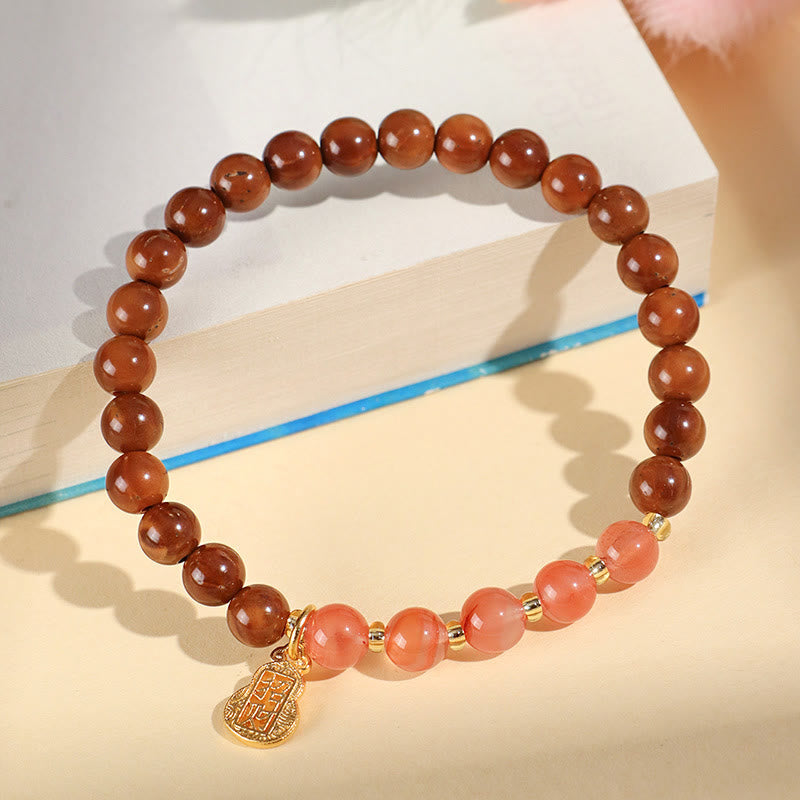 Bracciale Buddha Stones Green Phantom Citrine Rutilato Quarzo Super Seven Crystal Confidence Attract Wealth