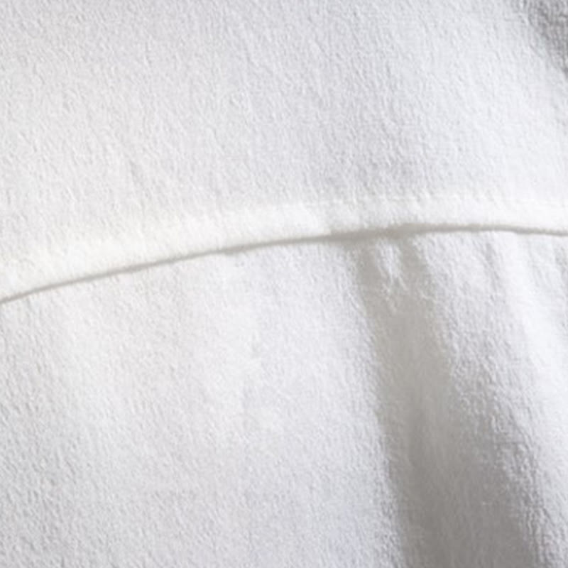 Camicia da uomo con maniche a tre quarti e bottoni frontali casual in tinta unita Buddha Stones - image 9