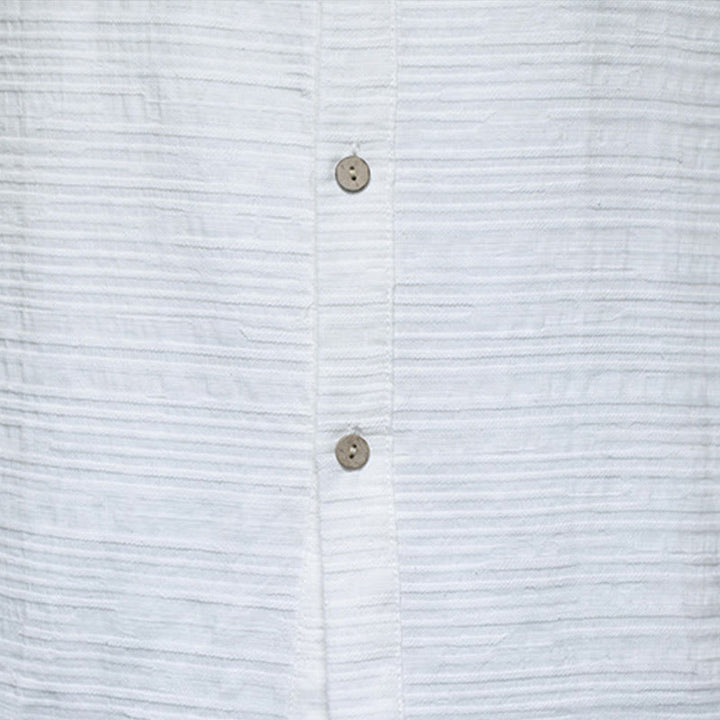 Giacca da uomo in cotone e lino con bottoni a mezza rana, tinta unita , Buddha Stones  - image 18