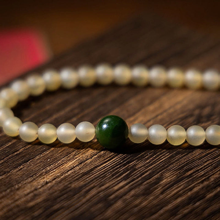 Buddha Stones Tibet 108 Mala Beads Zodiaco cinese Buddha natale Corno di pecora naturale Bracciale della ricchezza