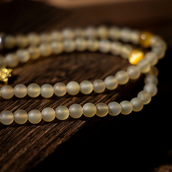Buddha Stones Tibet 108 Mala Beads Zodiaco cinese Buddha natale Corno di pecora naturale Bracciale della ricchezza