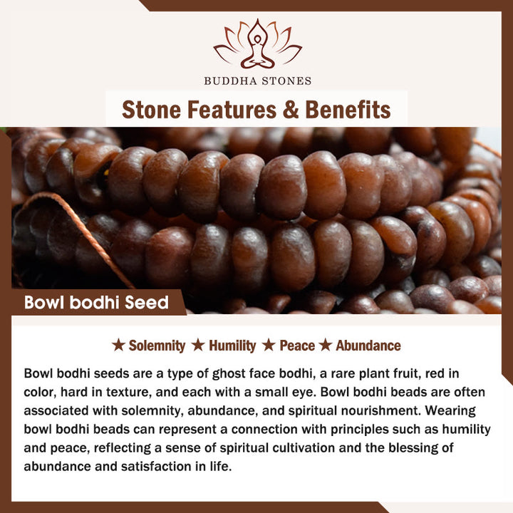 Buddha Stones 108 Mala Beads Bowl Bodhi Seed Braccialetto della Pace in Corda Colorata