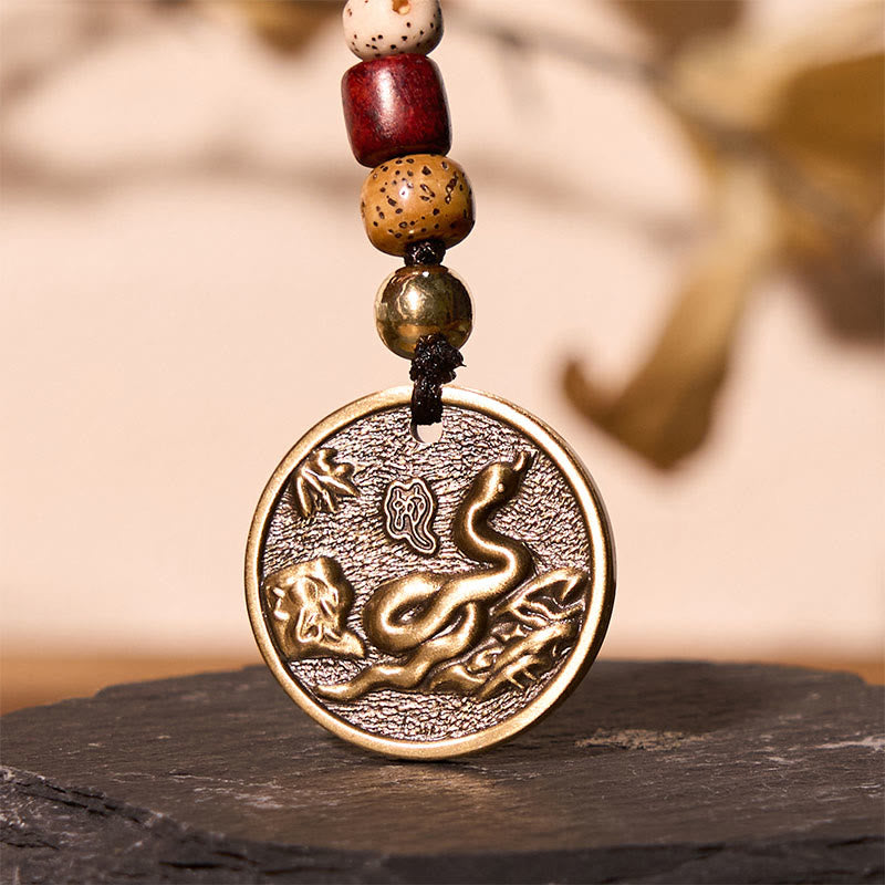 Buddha Stones Guarigione Fortunata L'Anno del Serpente 2025 Giada Cristallo Bianco Corda Rossa Pacchetto di Protezione
