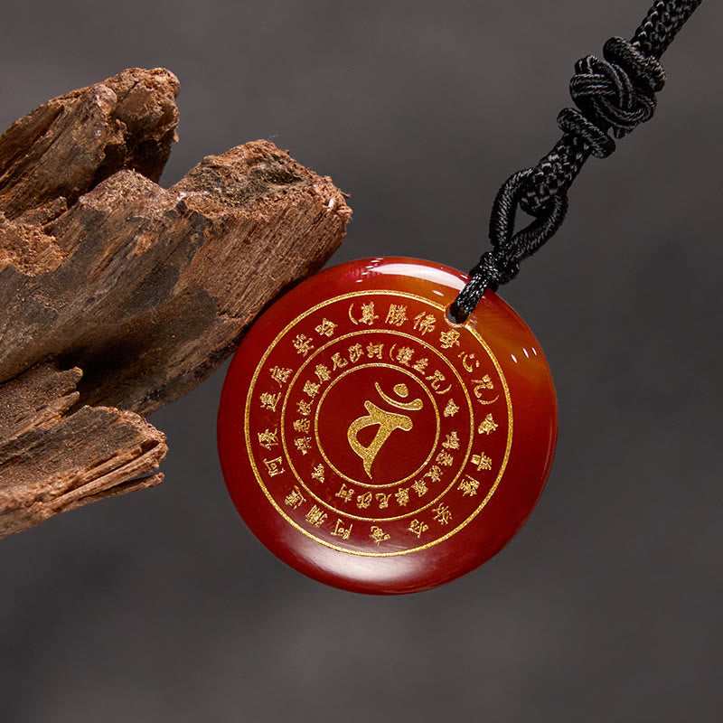Buddha Stones Vairocana Tathagata Mantra Sanscrito Vari Cristalli Ossidiana Nera Avventurina Verde Forza Collana Pendente