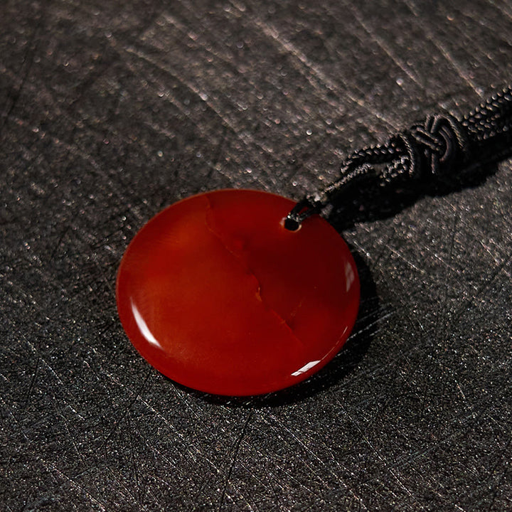 Buddha Stones Svastica Modello di loto Naturale Vario Cristallo Ossidiana Nera Collana Pendente di Purificazione