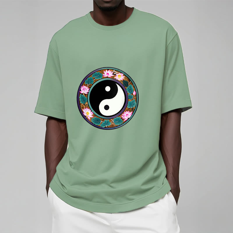 Maglietta in cotone con Buddha Stones Yin Yang - image 2