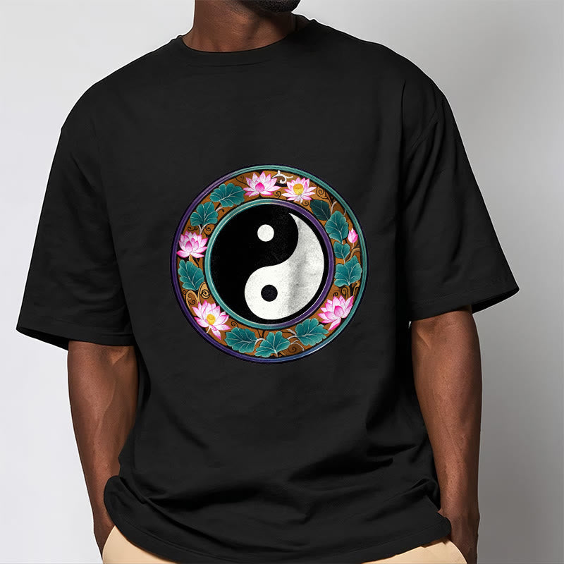 Maglietta in cotone con Buddha Stones Yin Yang - image 6