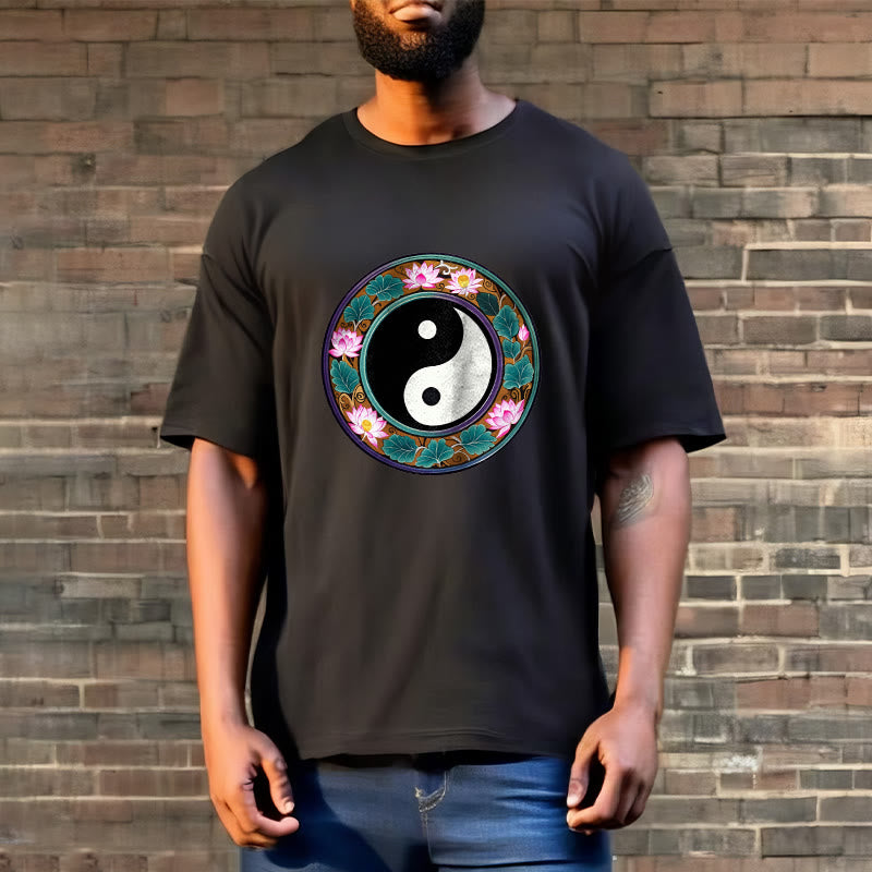Maglietta in cotone con Buddha Stones Yin Yang - image 5