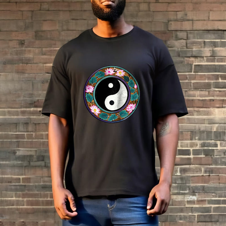 Maglietta in cotone con Buddha Stones Yin Yang - image 5