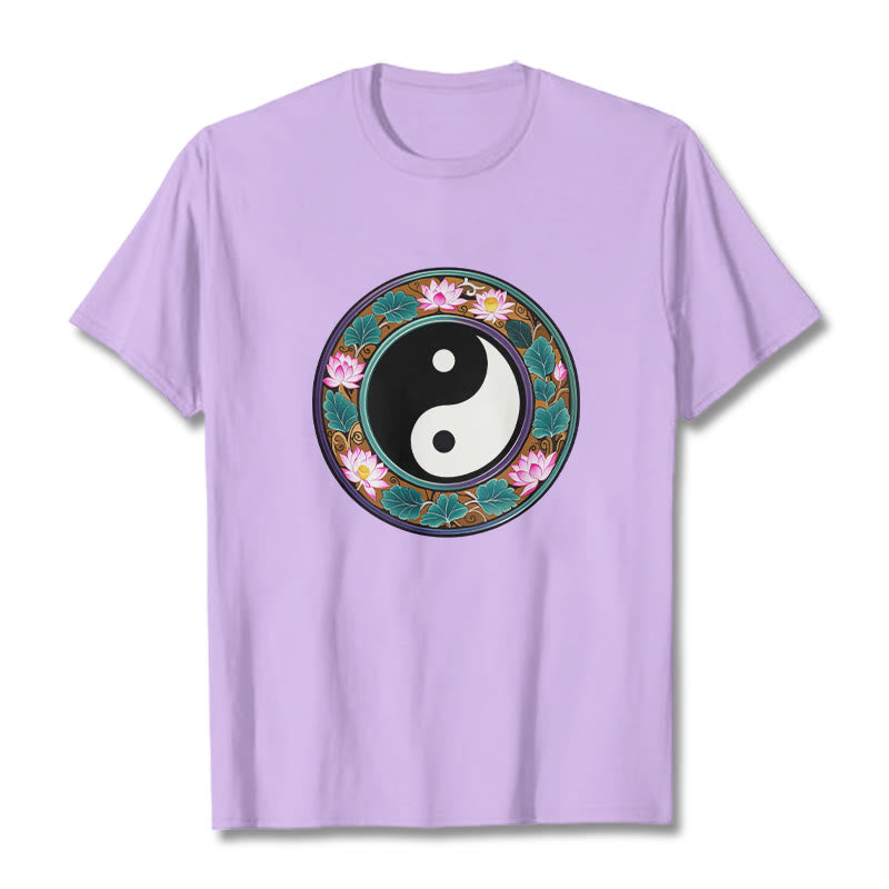 Maglietta in cotone con Buddha Stones Yin Yang - Prugna - 2XL - image 19