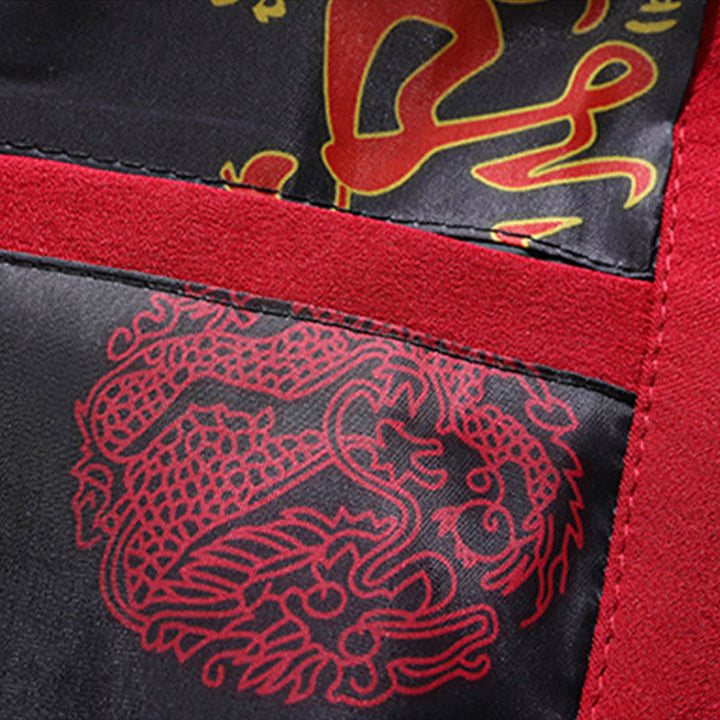 Buddha Stones Capodanno cinese ricamato Tang Suit Hanfu tradizionale uniforme manica lunga Top Pantaloni Abbigliamento Uomo Set