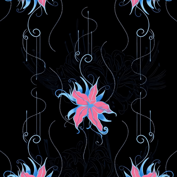 Leggings fitness da donna con stampa di fiori rosa blu e Buddha Stones, pantaloni da yoga - image 1