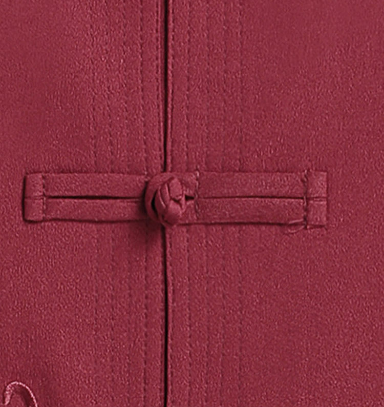 Buddha Stones Capodanno cinese Drago ricamato Rana-bottoni Tang Suit Hanfu Manica lunga Top Pantaloni Abbigliamento Uomo Set - image 4