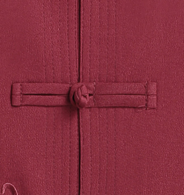 Buddha Stones Capodanno cinese Drago ricamato Rana-bottoni Tang Suit Hanfu Manica lunga Top Pantaloni Abbigliamento Uomo Set - image 4