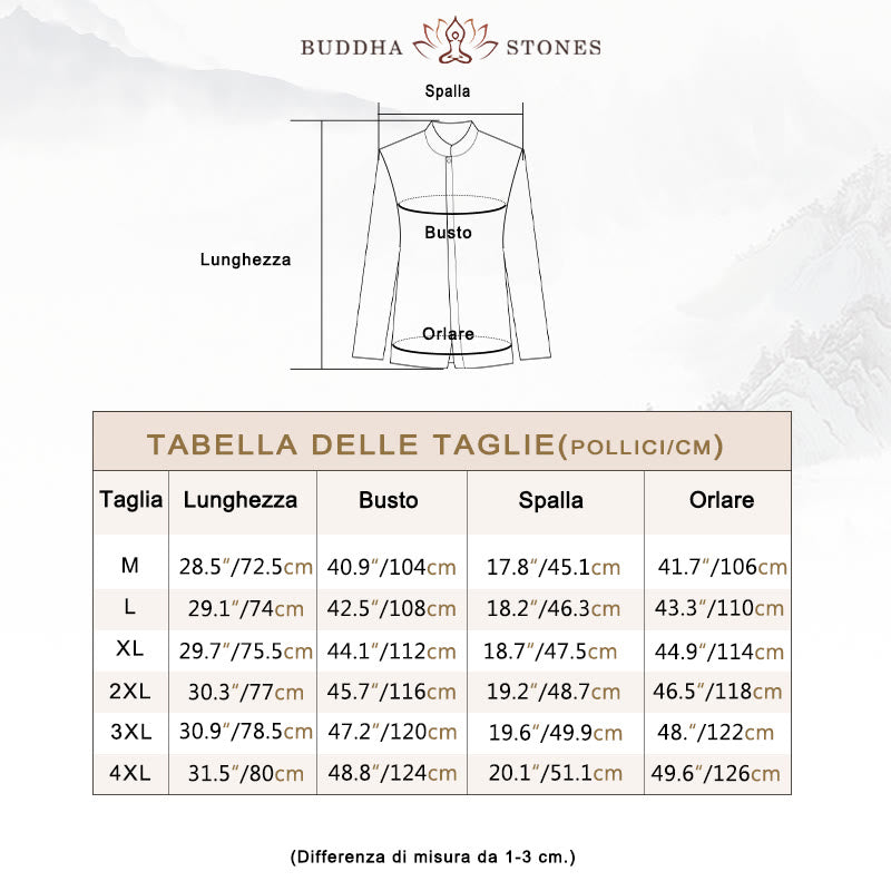 Giacca in lino di cotone con abito cinese in tinta unita in Buddha Stones, abbigliamento da uomo - image 6