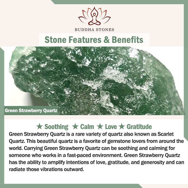 Buddha Stones Cinque Elementi Vari Cristallo Agata Quarzo Fragola Bracciale della Saggezza