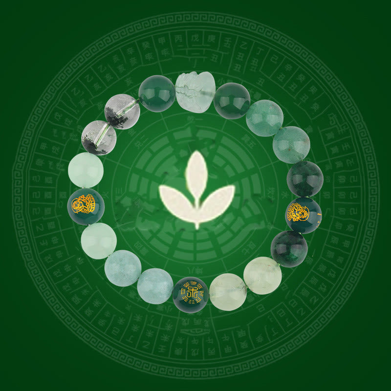 Buddha Stones Cinque Elementi Vari Cristallo Agata Pixiu Bracciale Ricchezza - image 10