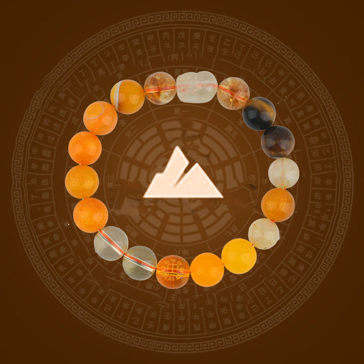 Buddha Stones Cinque Elementi Vari Cristallo Agata Pixiu Bracciale Ricchezza - image 28