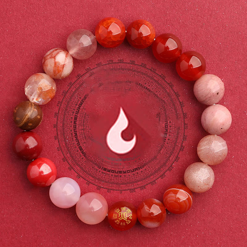 Bracciale Buddha Stones Five Elements Vari Agata Equilibrio Fortuna