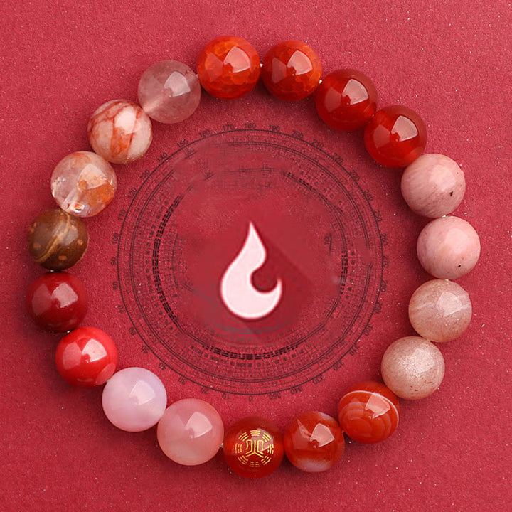Bracciale Buddha Stones Five Elements Vari Agata Equilibrio Fortuna