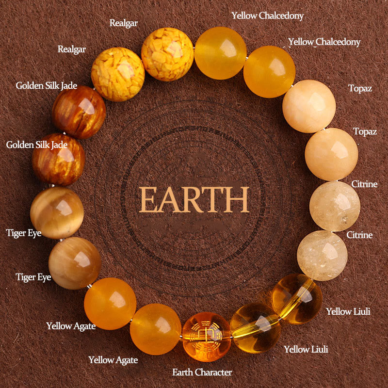 Bracciale Buddha Stones Five Elements Vari Agata Equilibrio Fortuna