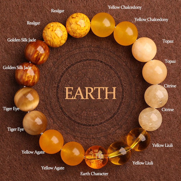 Bracciale Buddha Stones Five Elements Vari Agata Equilibrio Fortuna