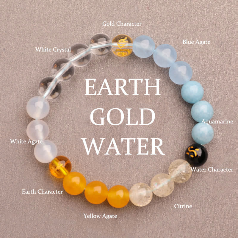Buddha Stones Cinque Elementi Vari Agata Cristallo Verde Fragola Quarzo Pietra del Sole Bracciale Ricchezza