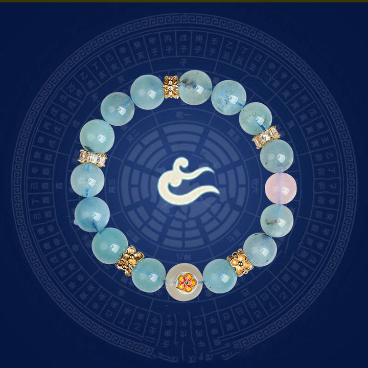 Buddha Stones Cinque Elementi Vari Agata Cristallo Verde Fantasma Quarzo Rutilato Uva Verde Agata Malachite Braccialetto della Fortuna - image 13