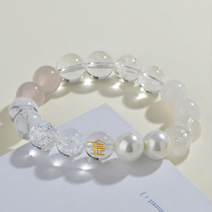 Buddha Stones Cinque Elementi Vari Agata Cristallo Quarzo Rutilato Occhio di Tigre Agata Gialla Citrino Braccialetto della Fortuna - image 15