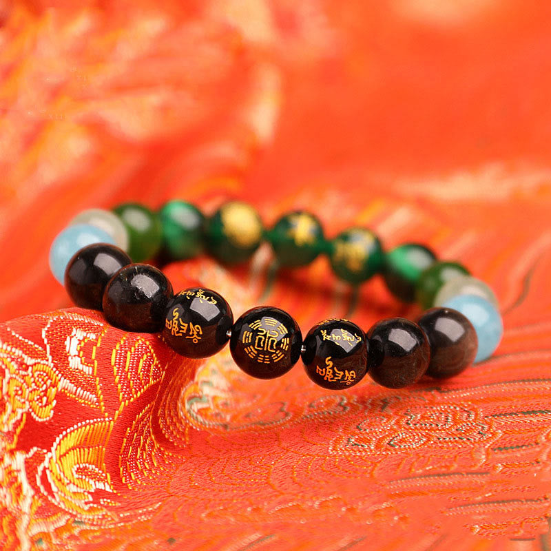 Buddha Stones Cinque Elementi Vari Agata Cristallo Agata Rossa del Sud Quarzo Fragola Pietra del Sole Citrino Braccialetto della Fortuna - image 19