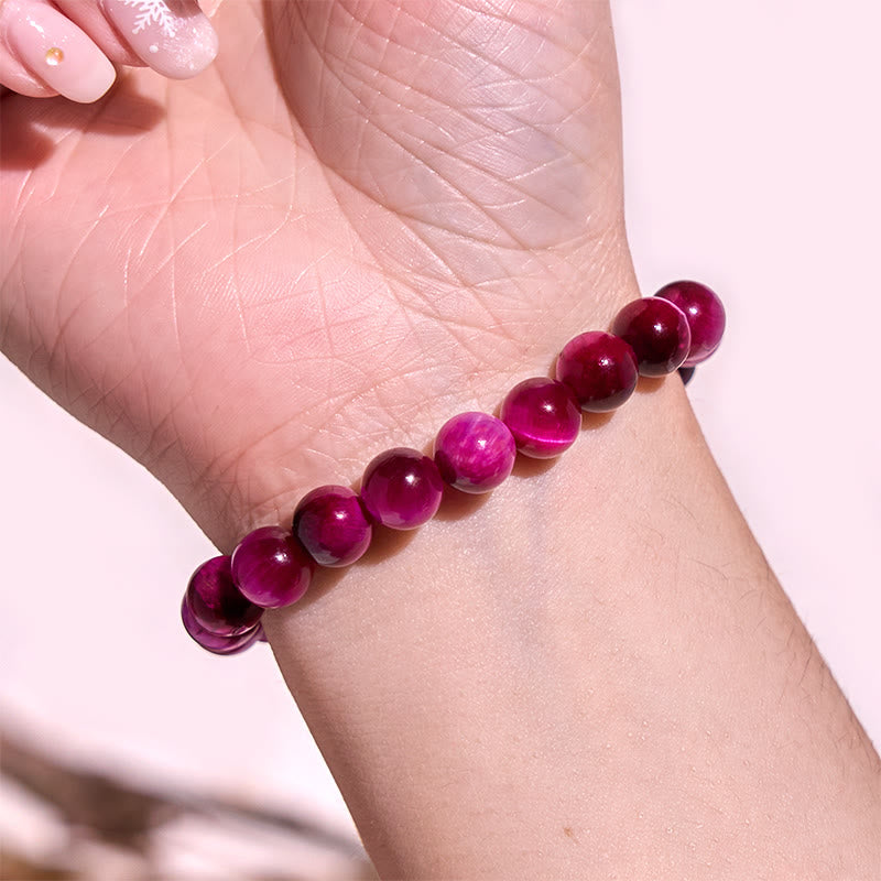 Braccialetto Buddha Stones Red Tiger Eye Calm